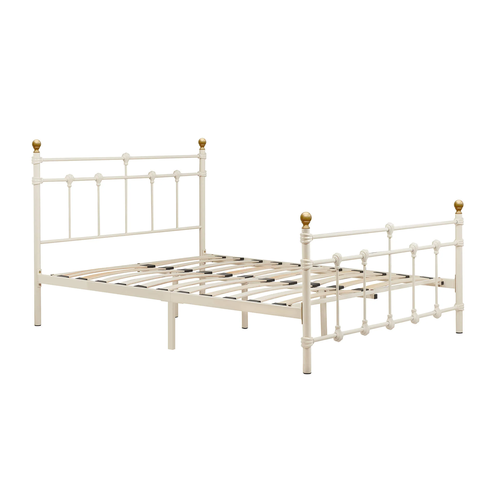 Atlas Cream Metal Bed Frame - Image 5