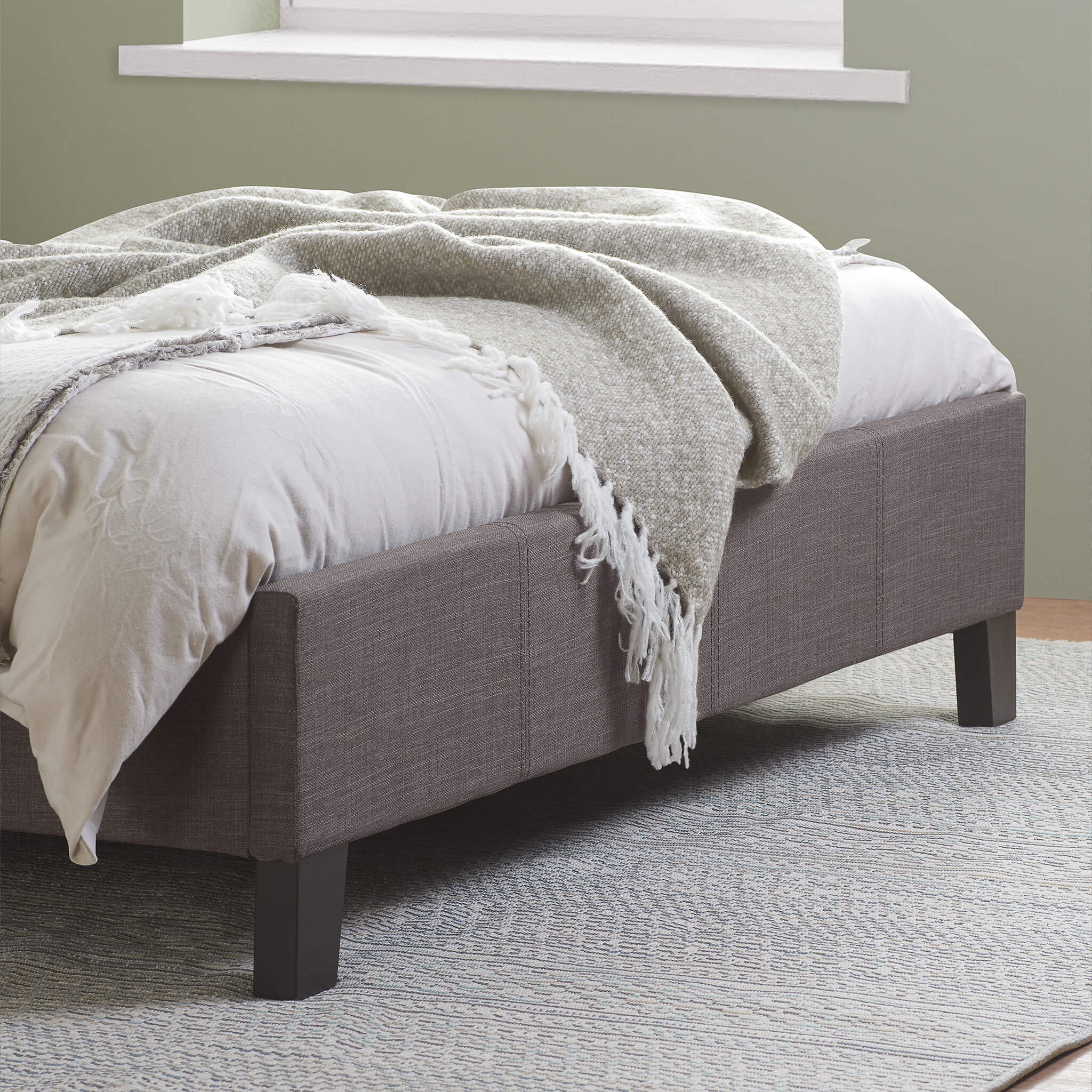 Berlin Grey Fabric Bed Frame - Image 4