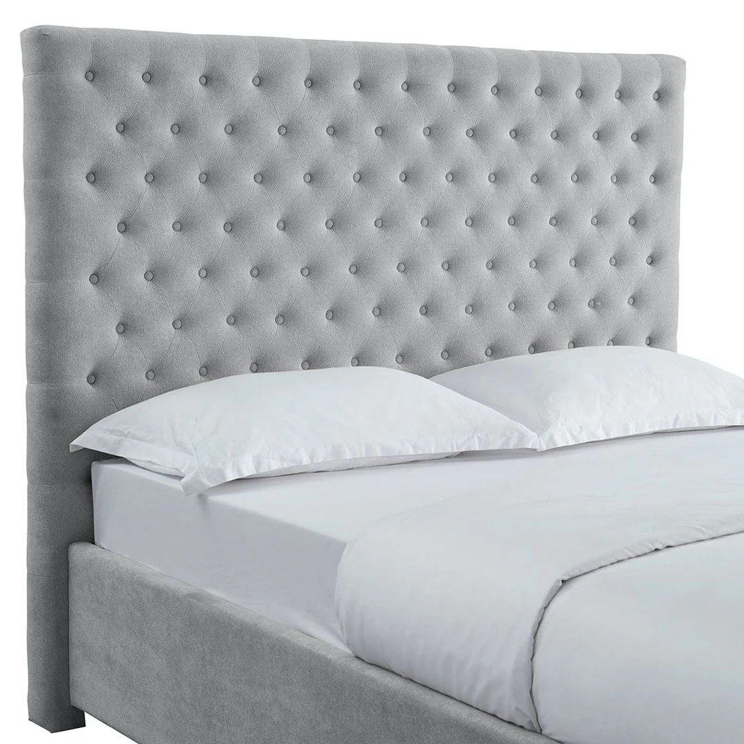 Cavendish Upholstered Bed Frame Grey - Image 2