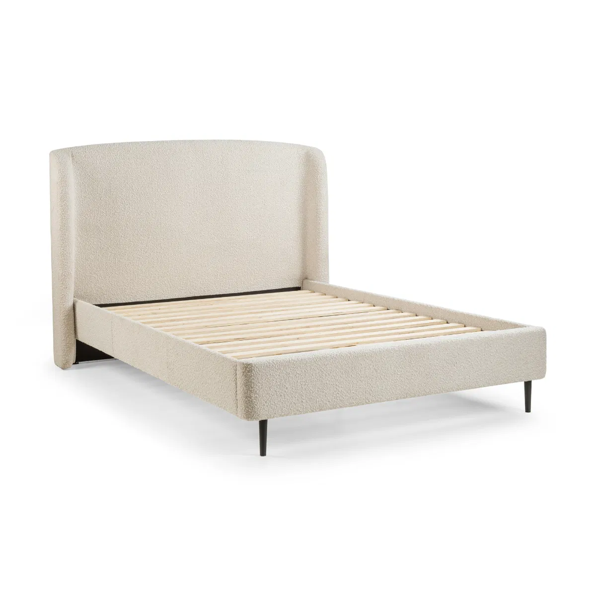 Eden Ivory Boucle Bed - Image 3