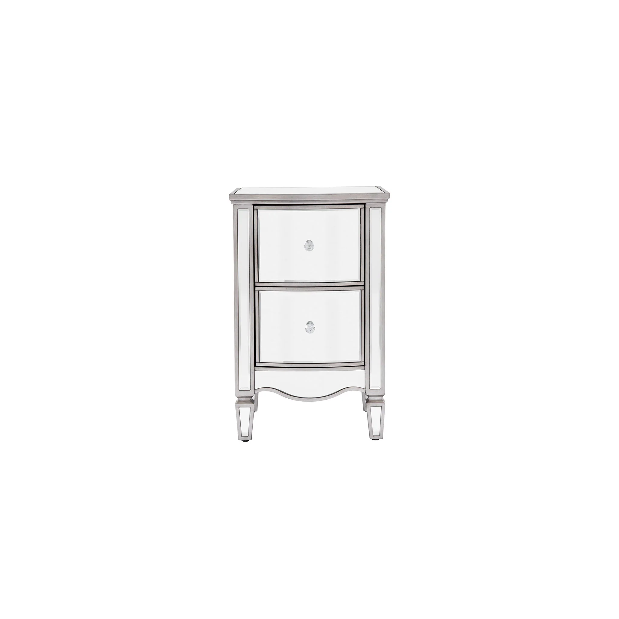 Elysee Mirrored 2 Drawer Bedside - Image 5