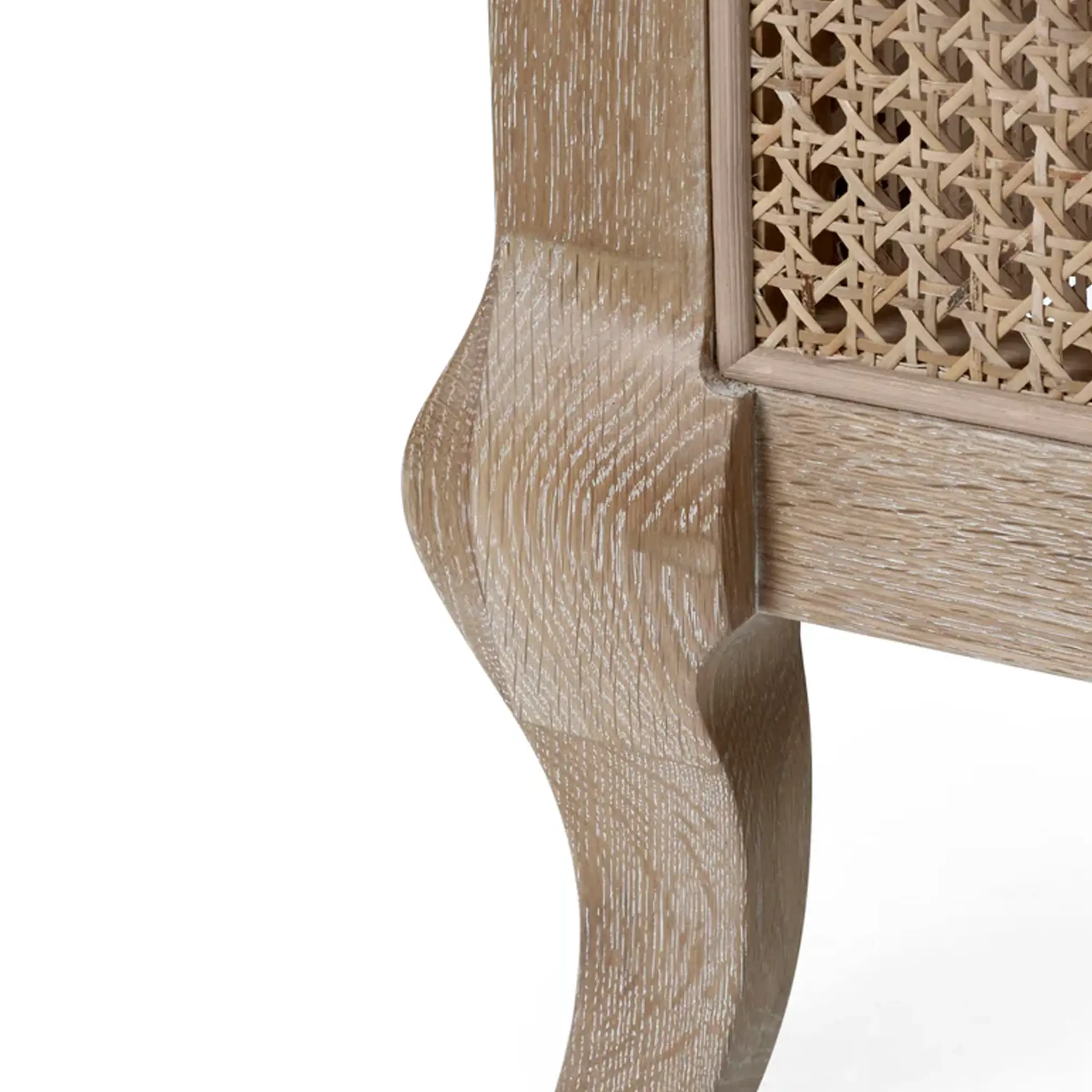 Fleur Rattan Oak Bed - Image 4
