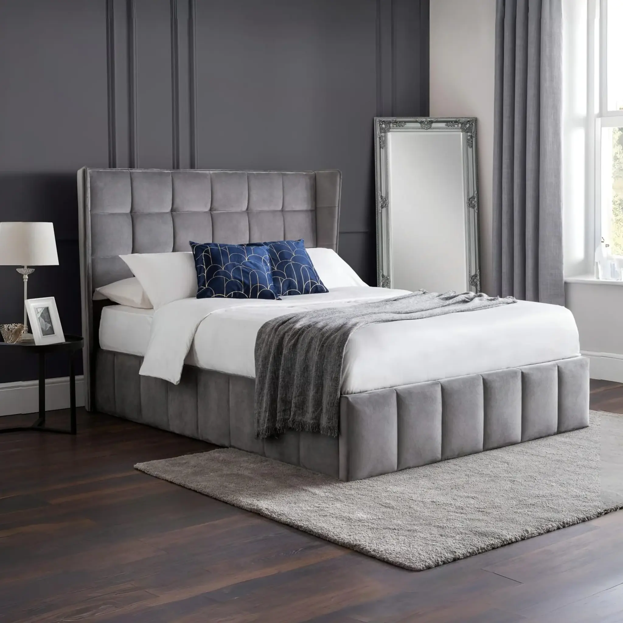 Gatsby Ottoman Bed Grey