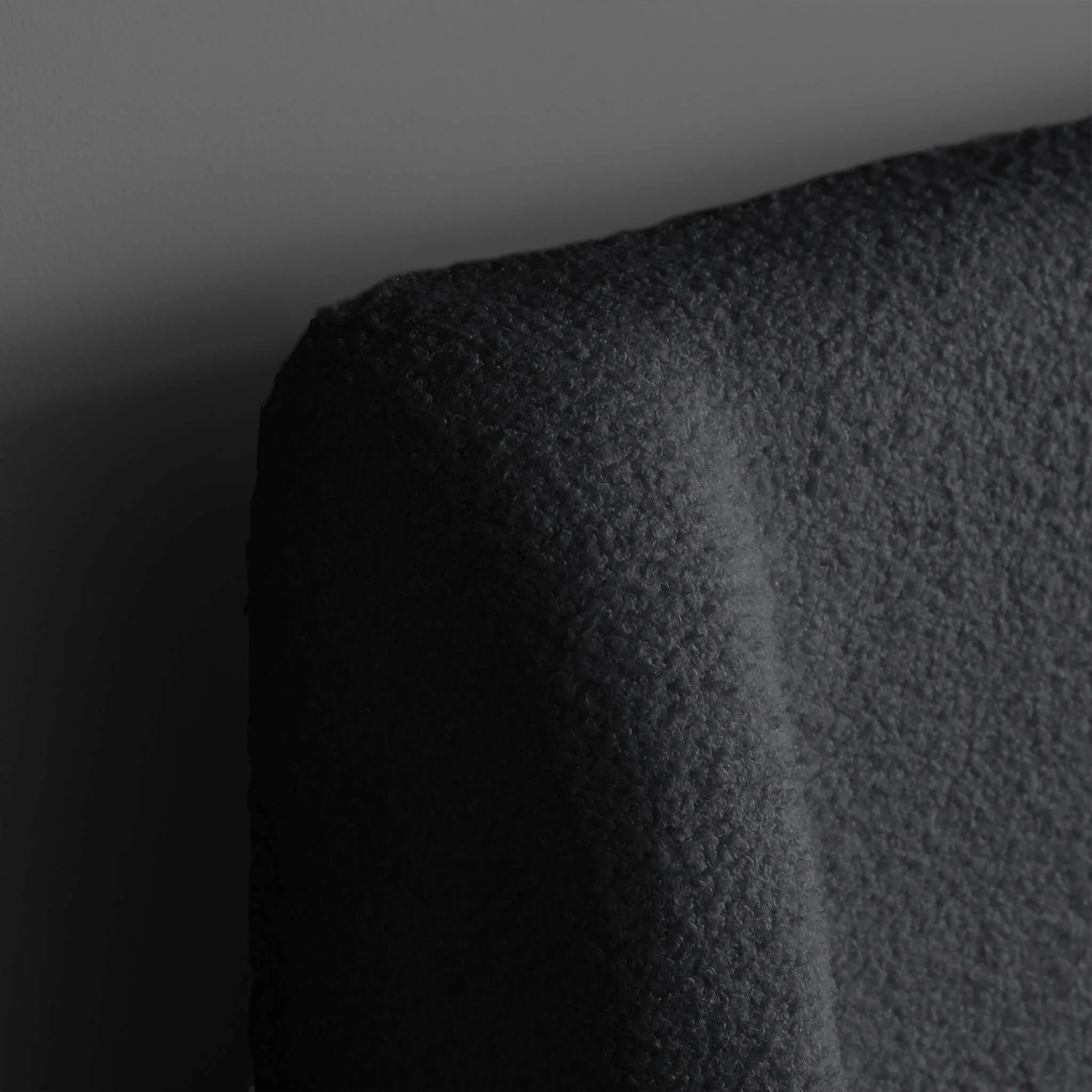 Halfden Boucle and Wooden Bed Grey - Image 3
