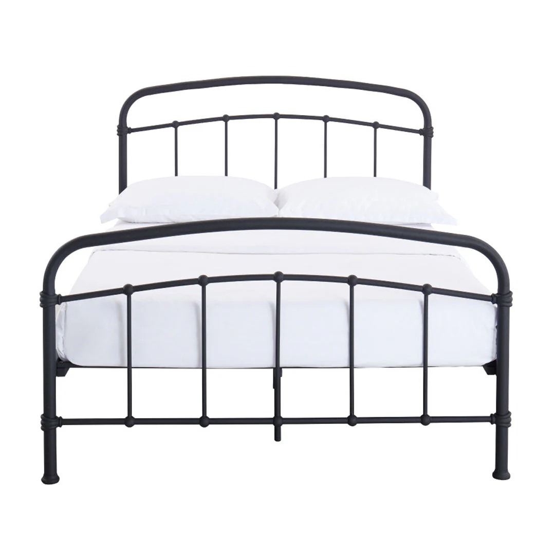 Halston Metal Bed Frame Black - Image 2