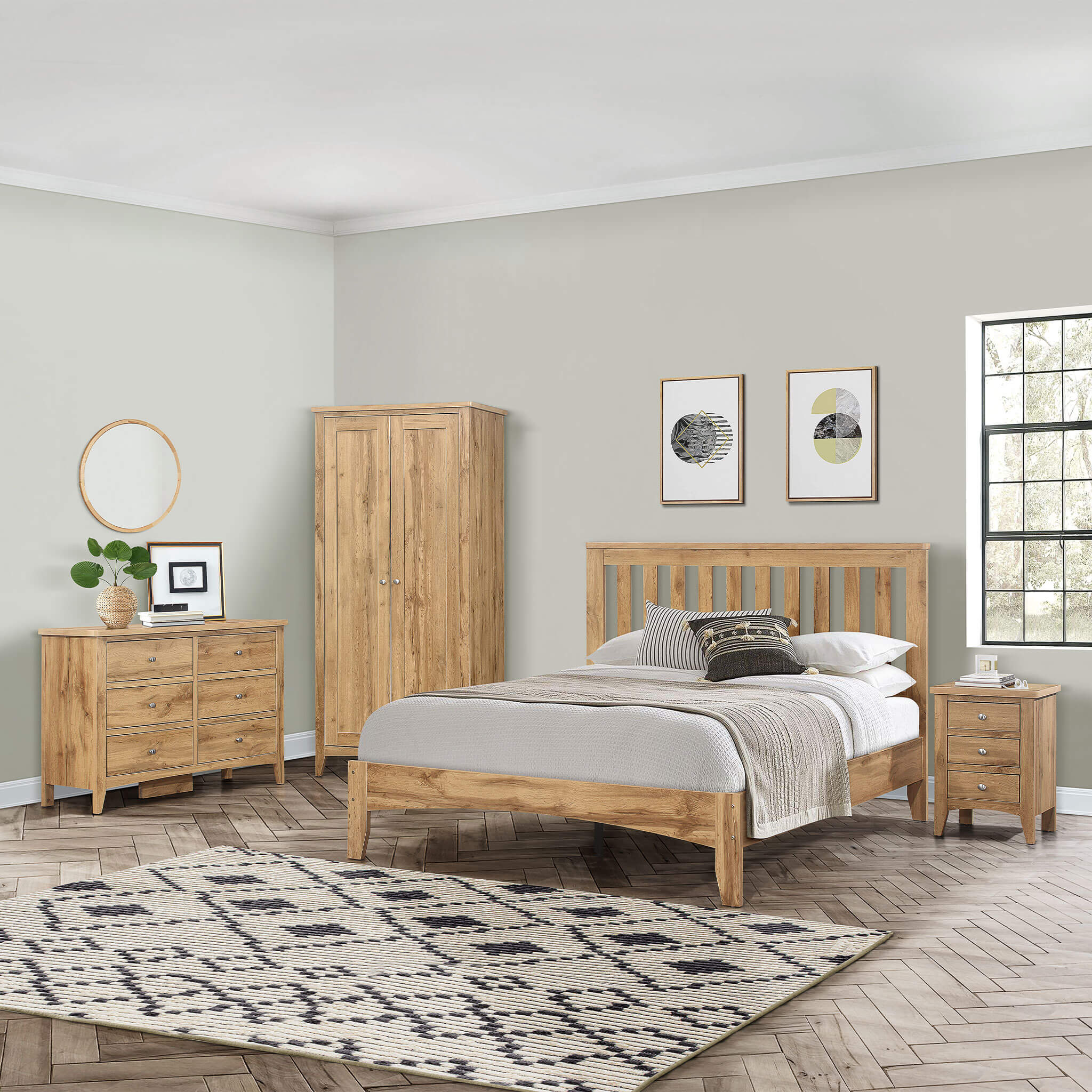 Hampstead Oak Bed