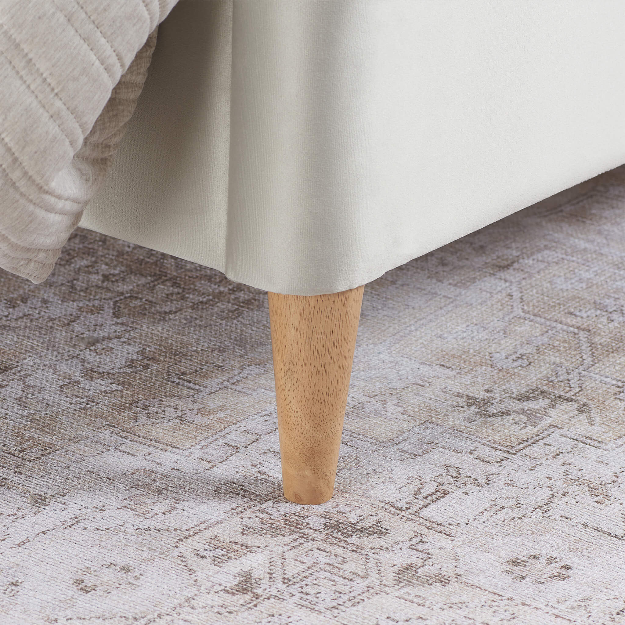 Harrington Upholstered Bed Warm Stone - Image 5