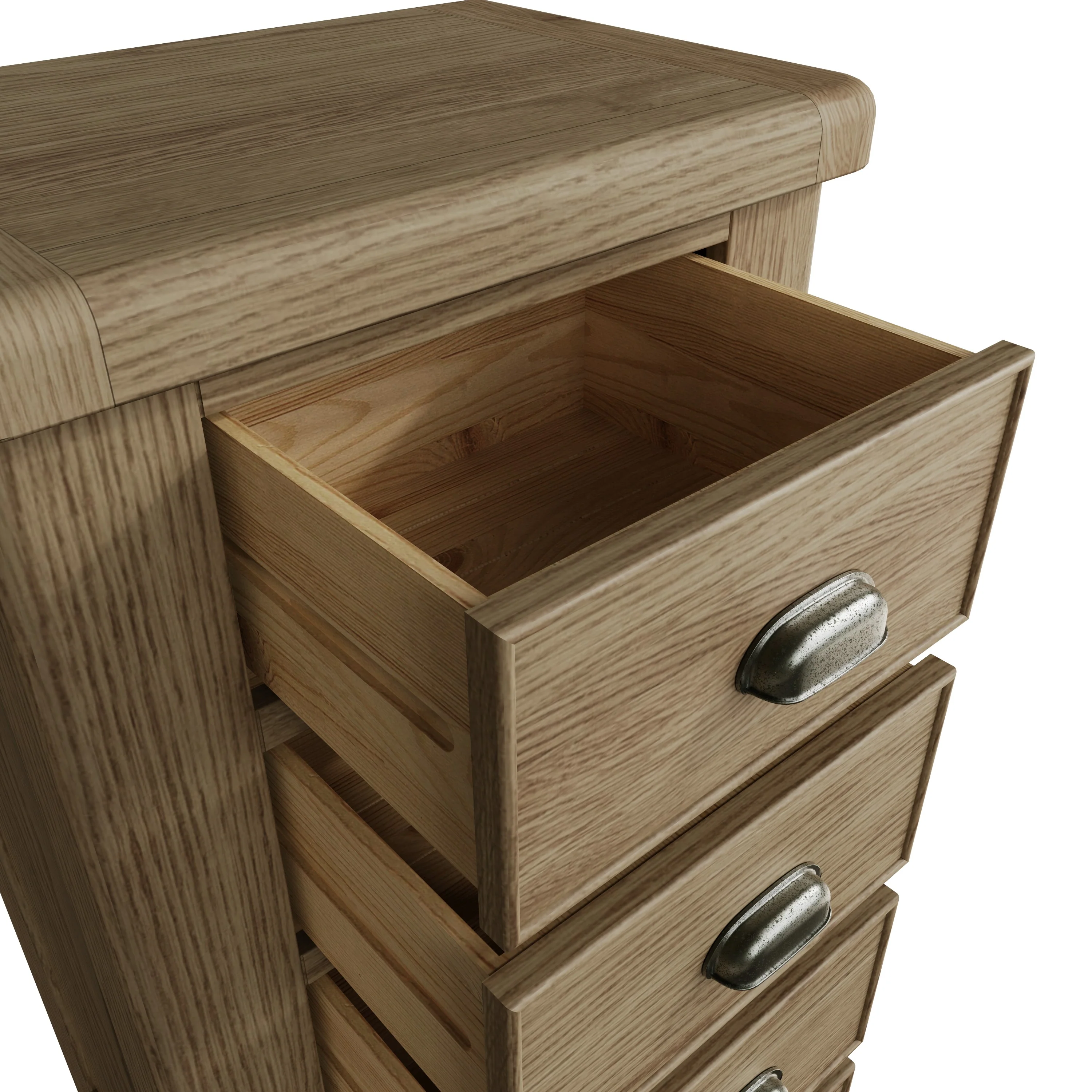 Hatton Oak 4 Drawer Chest - Image 5