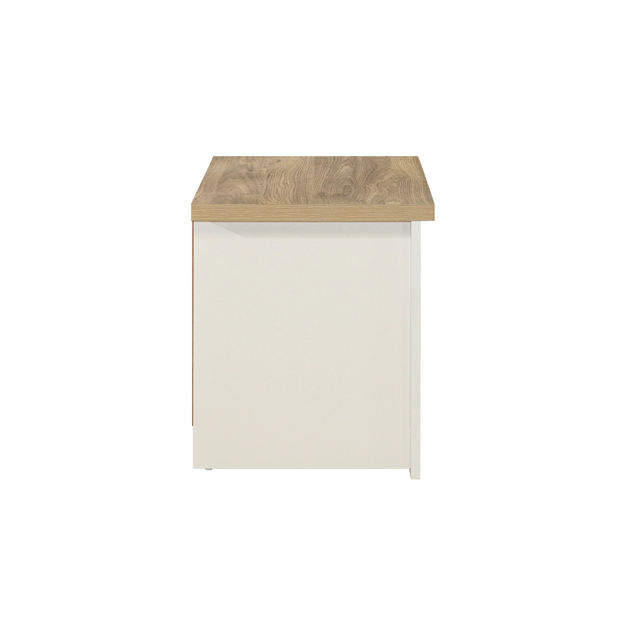 Highgate Cream & Oak 2 Drawer Bedside - Image 4
