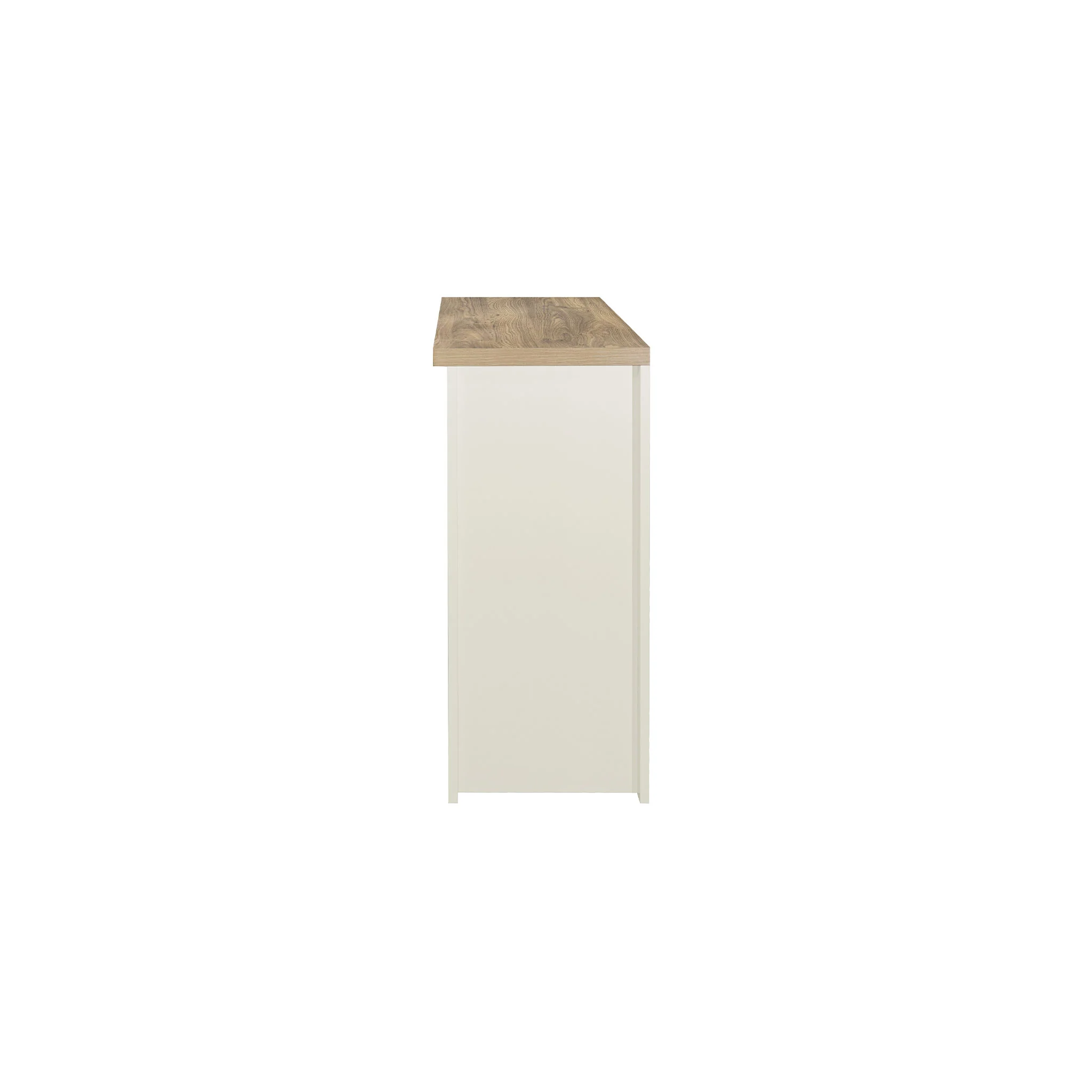 Highgate Cream & Oak 2 Drawer Console Table - Image 5
