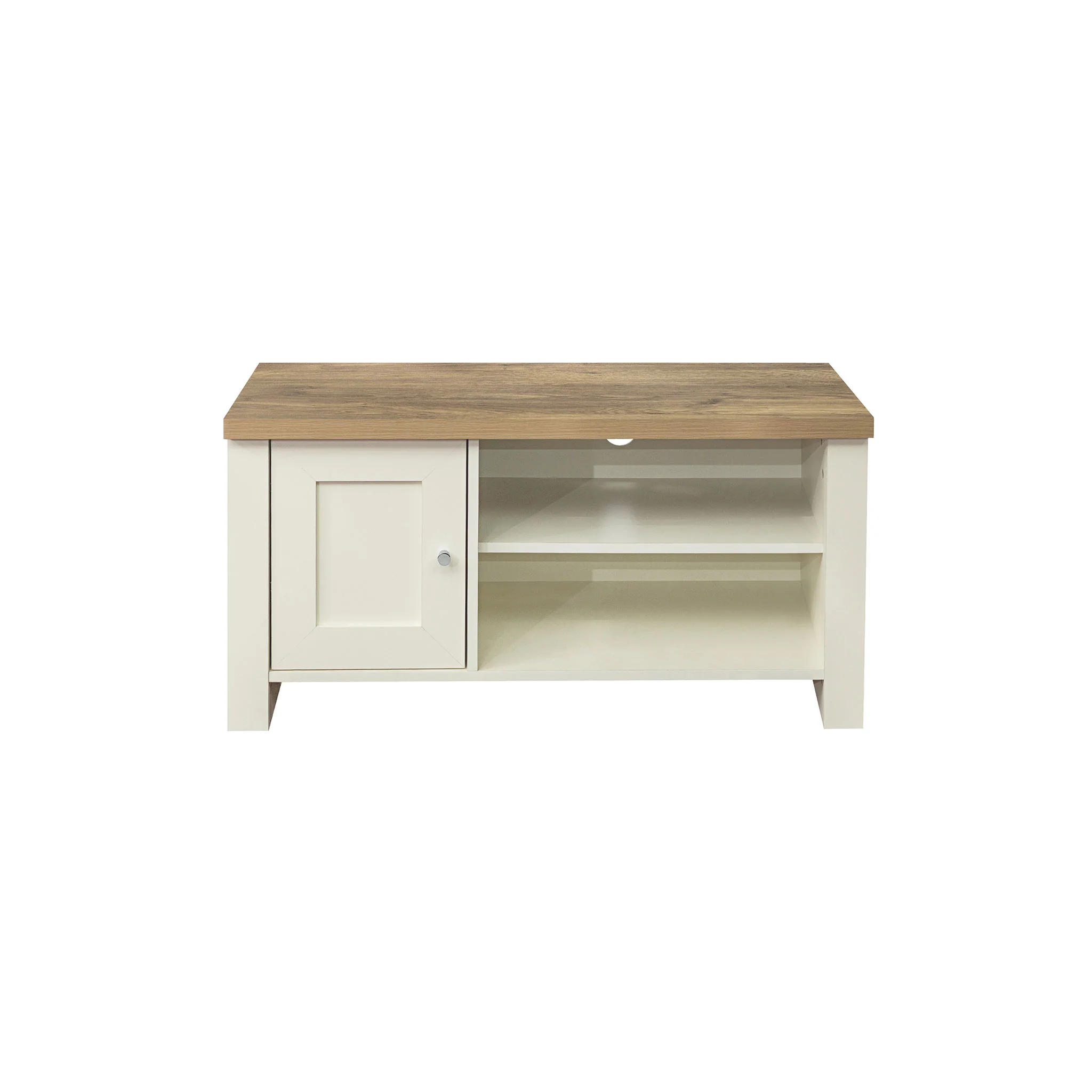 Highgate Cream & Oak Small TV Unit - Image 2