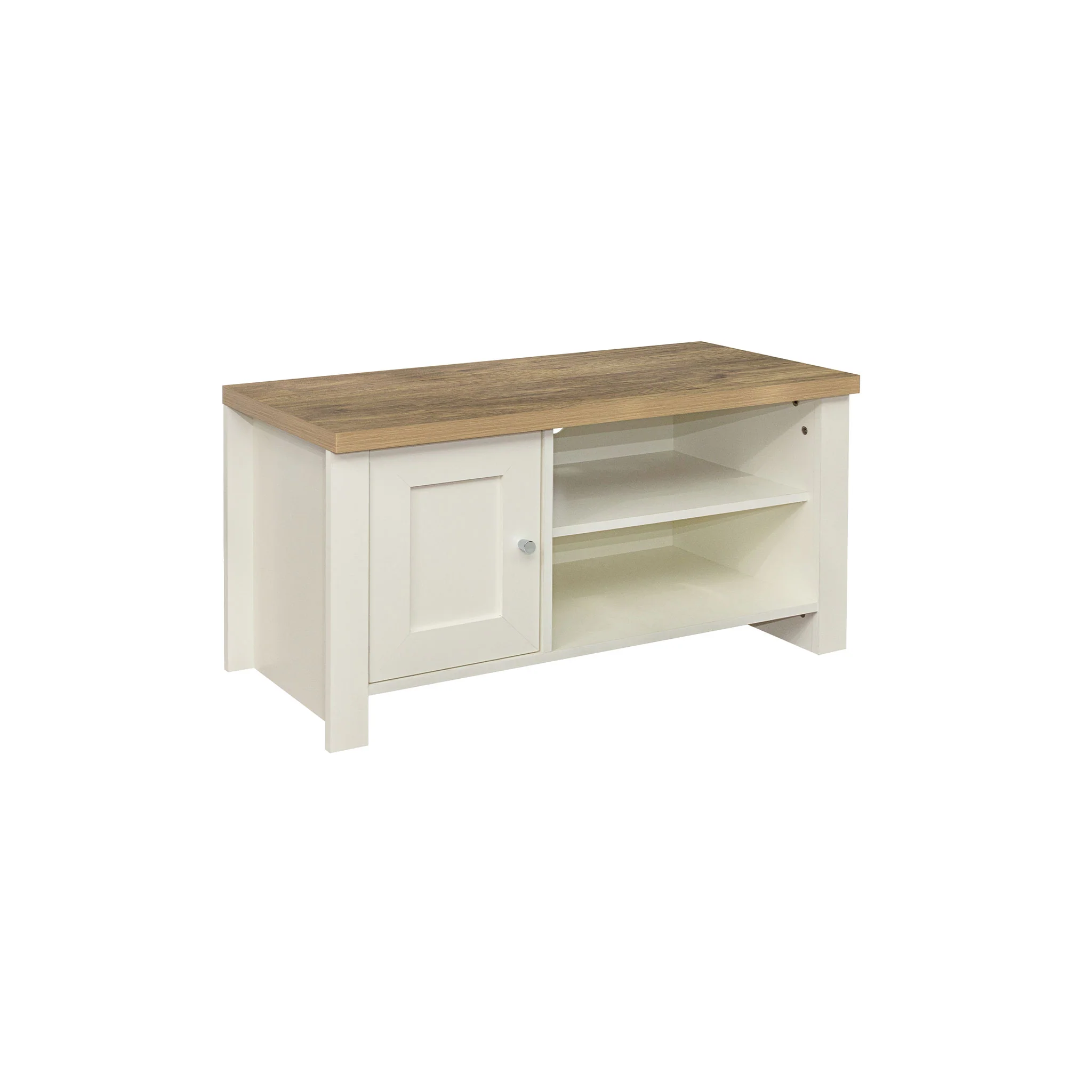 Highgate Cream & Oak Small TV Unit - Image 3