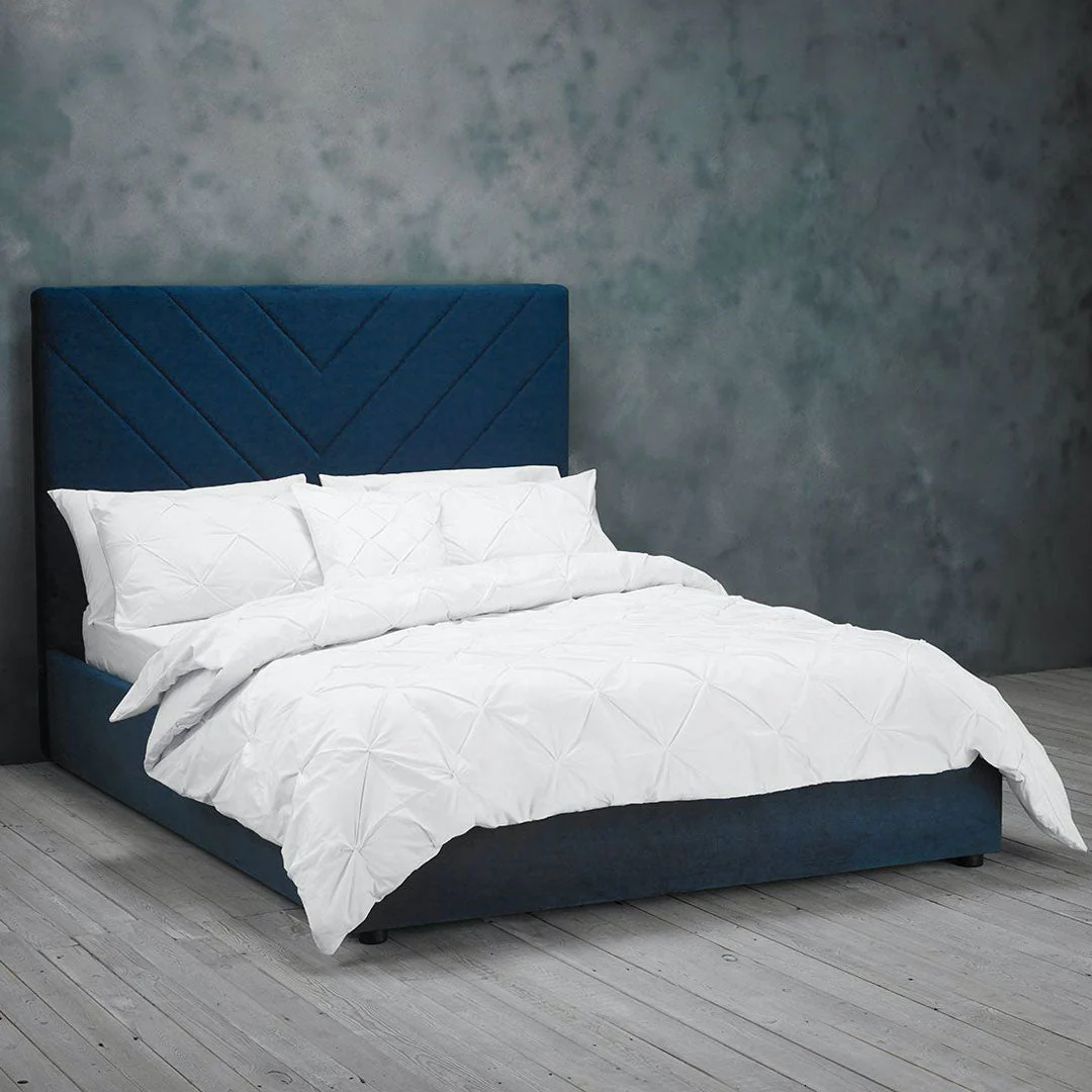 Islington Upholstered Bed Frame Blue