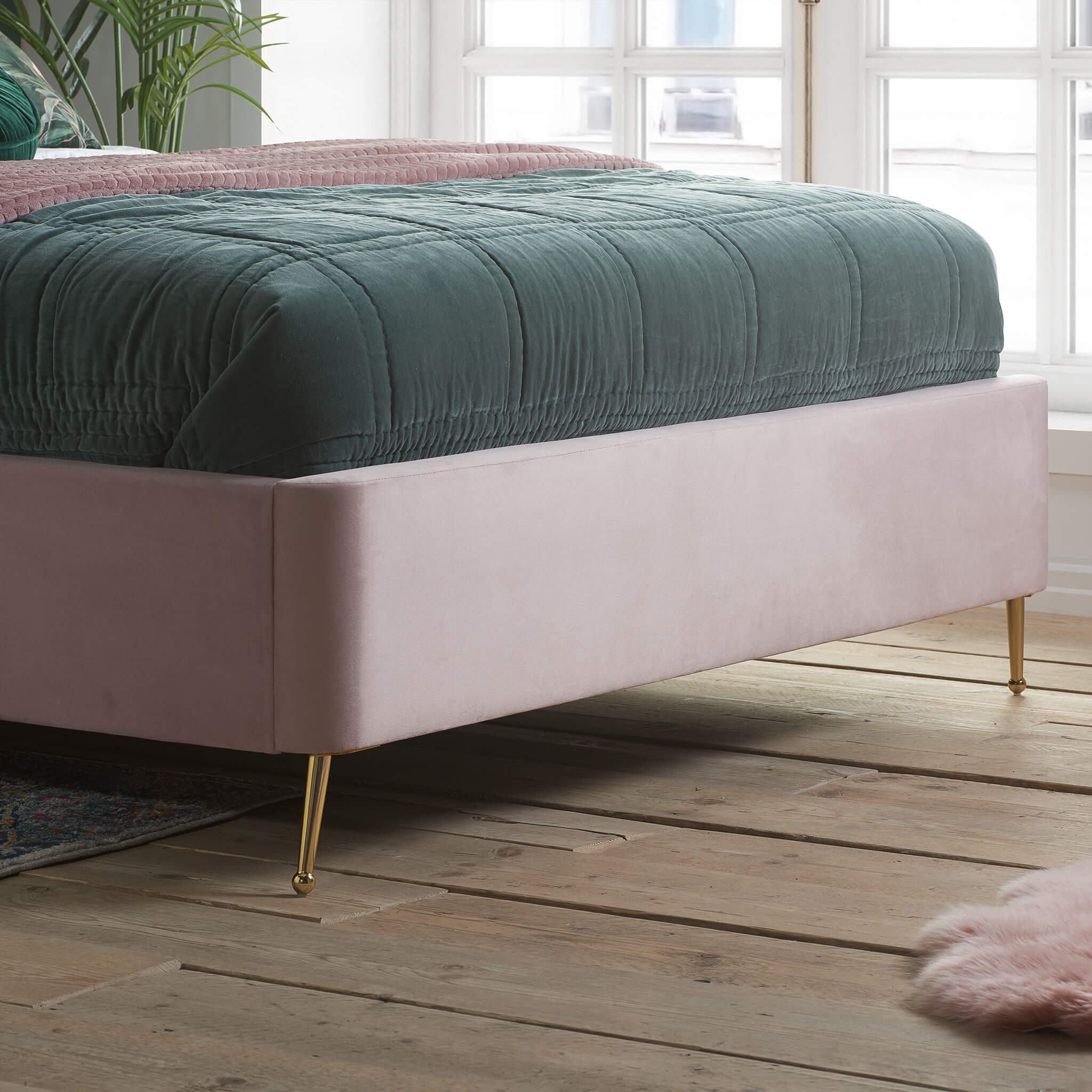 Lottie Ottoman Bed Pink - Image 4