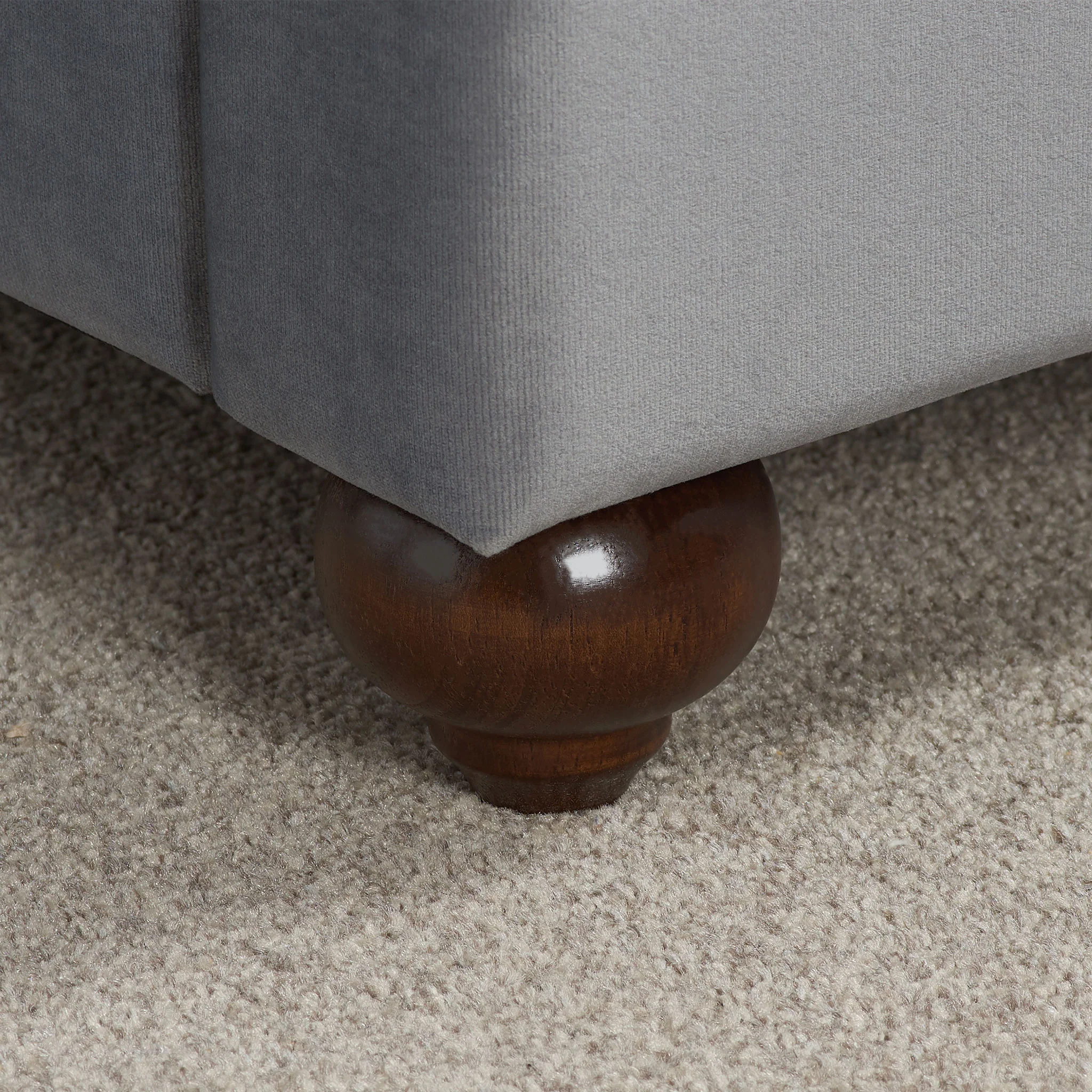 Marlow Grey Fabric Bed Frame - Image 4