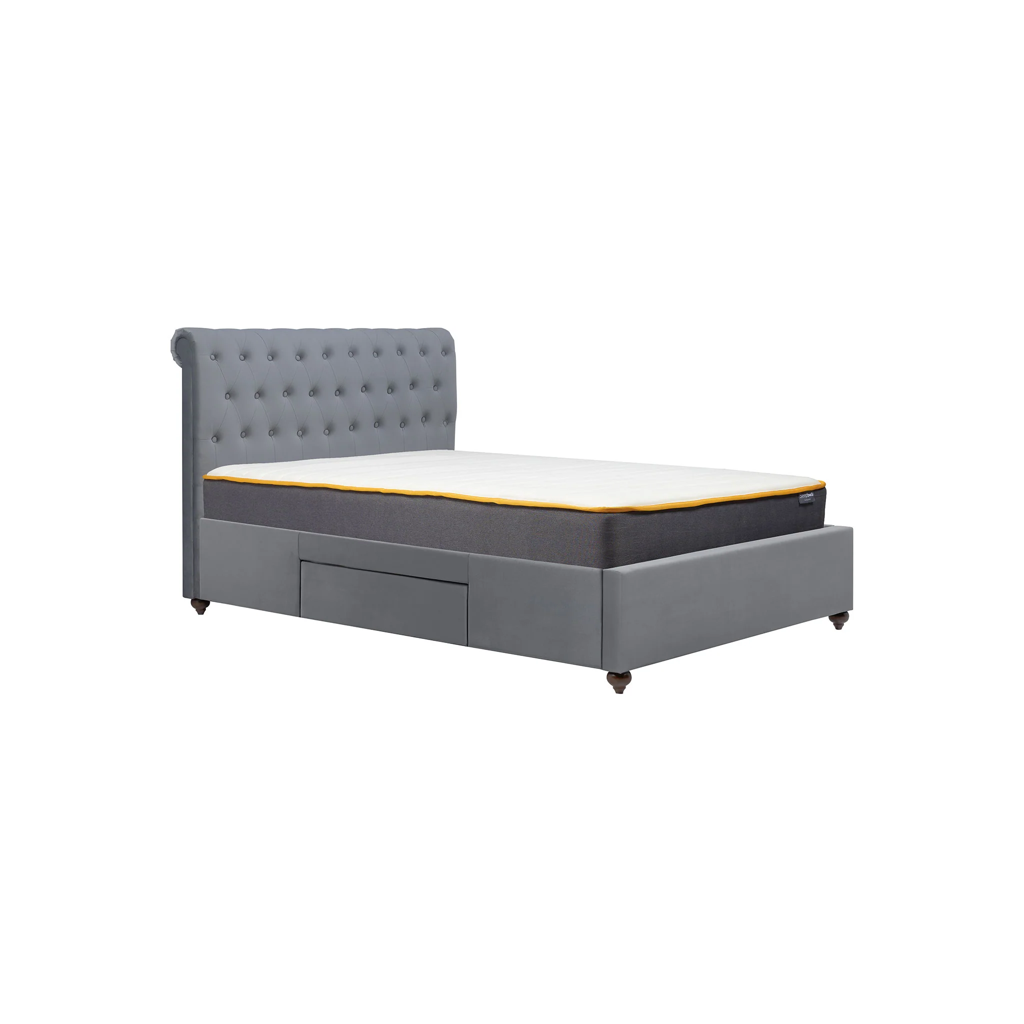Marlow Grey Fabric Bed Frame - Image 5