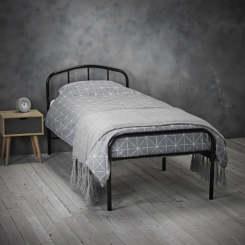 Milton Metal Bed Frame Black - Image 4