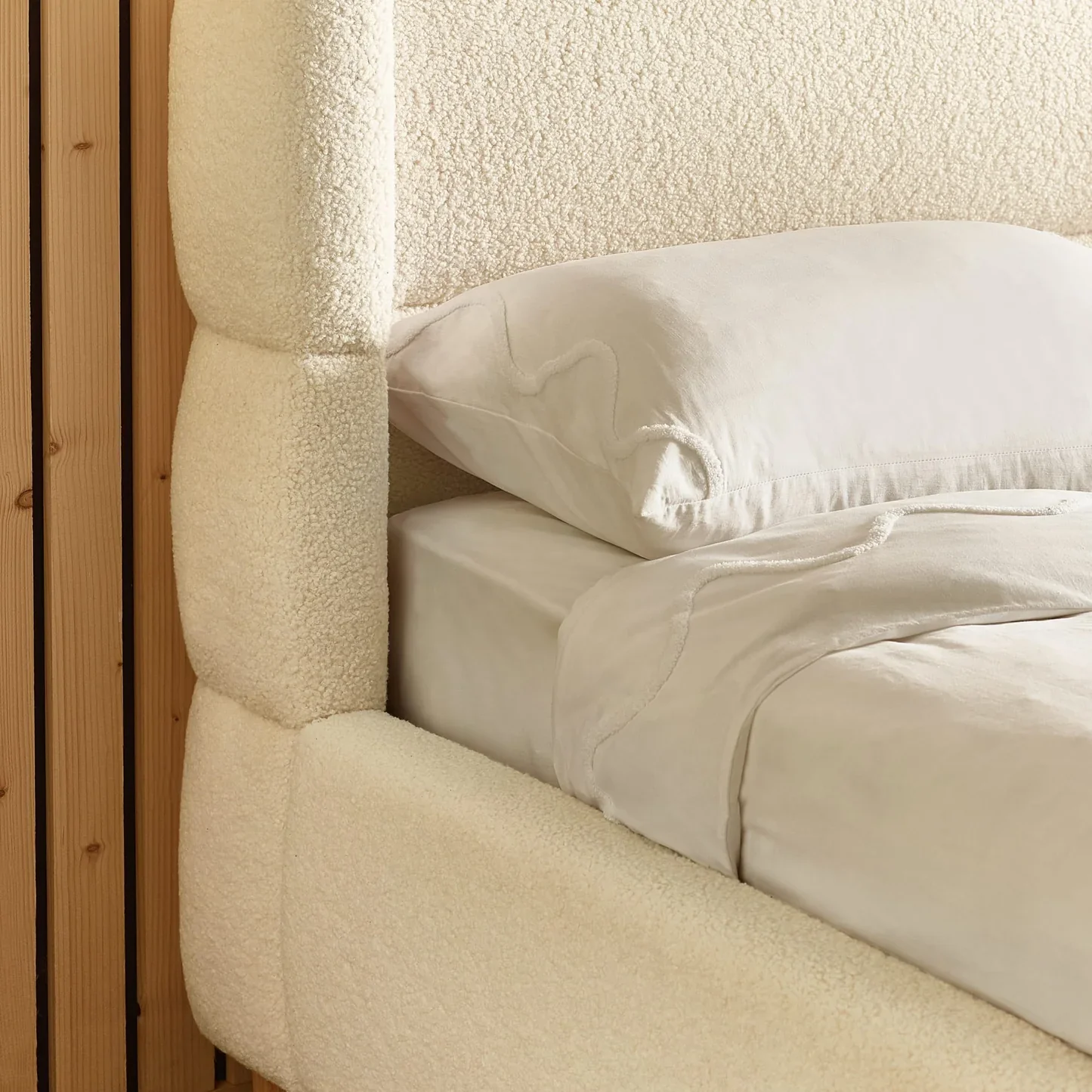 Oberon Bouclé Bed - Image 3