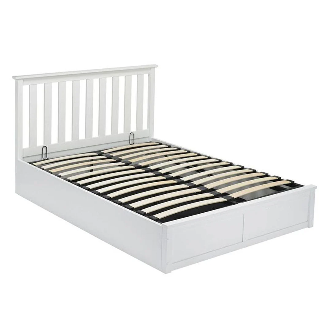Oxford Wooden Ottoman Bed Frame White - Image 3