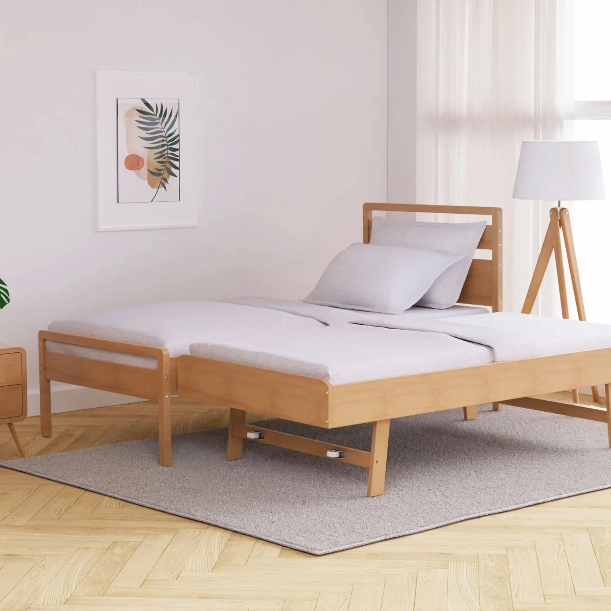 Skandi Wooden Guest Bed - Image 3