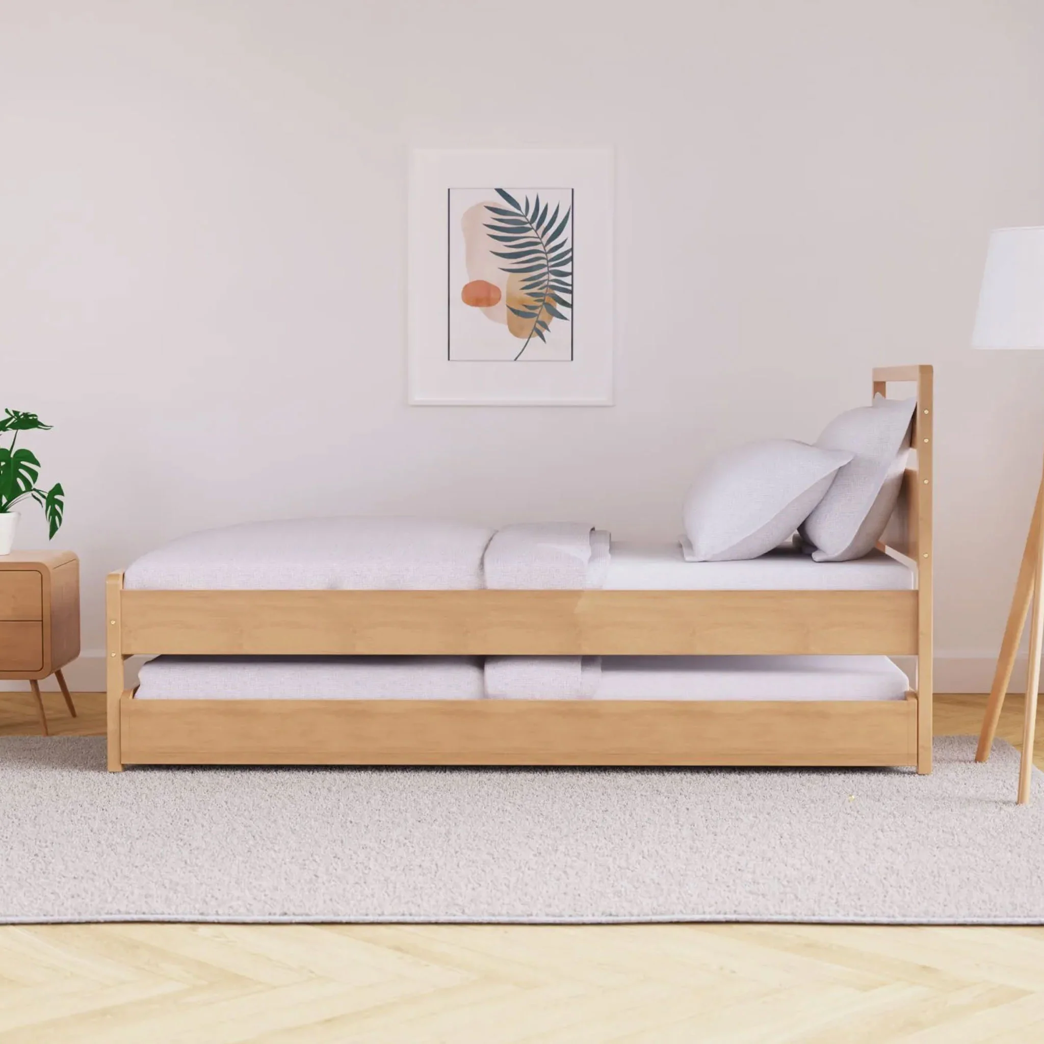 Skandi Wooden Guest Bed - Image 4