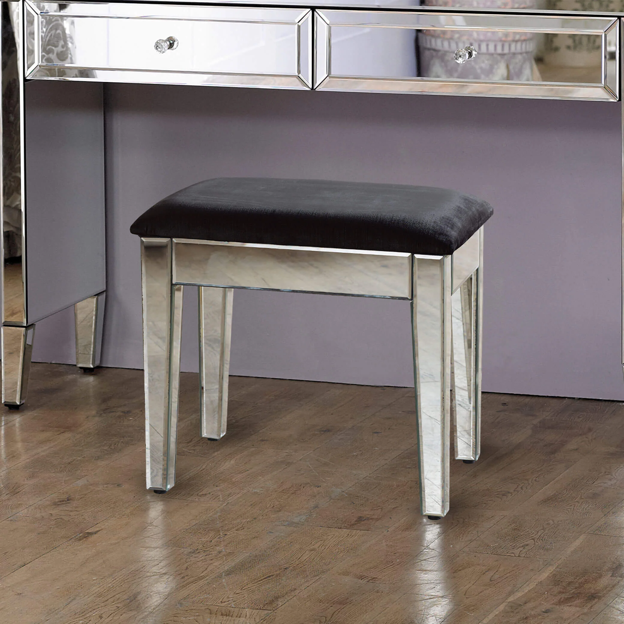 Valencia Mirrored Stool - Image 3