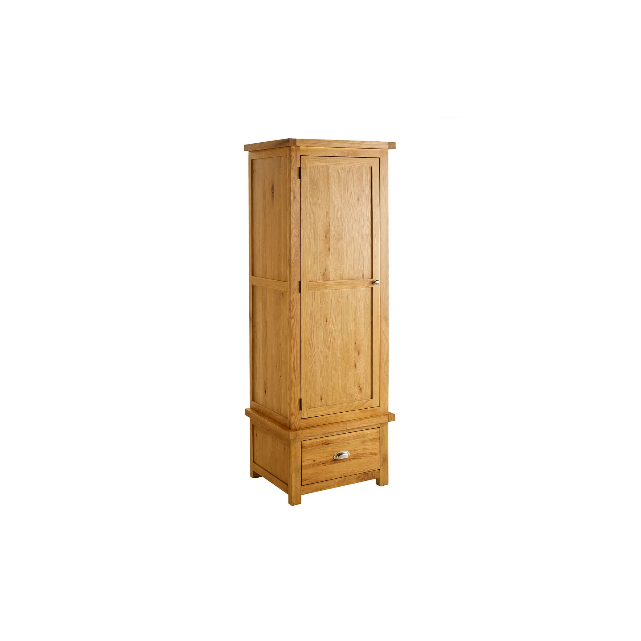Woburn Oak 1 Door 1 Drawer Wardrobe - Image 5