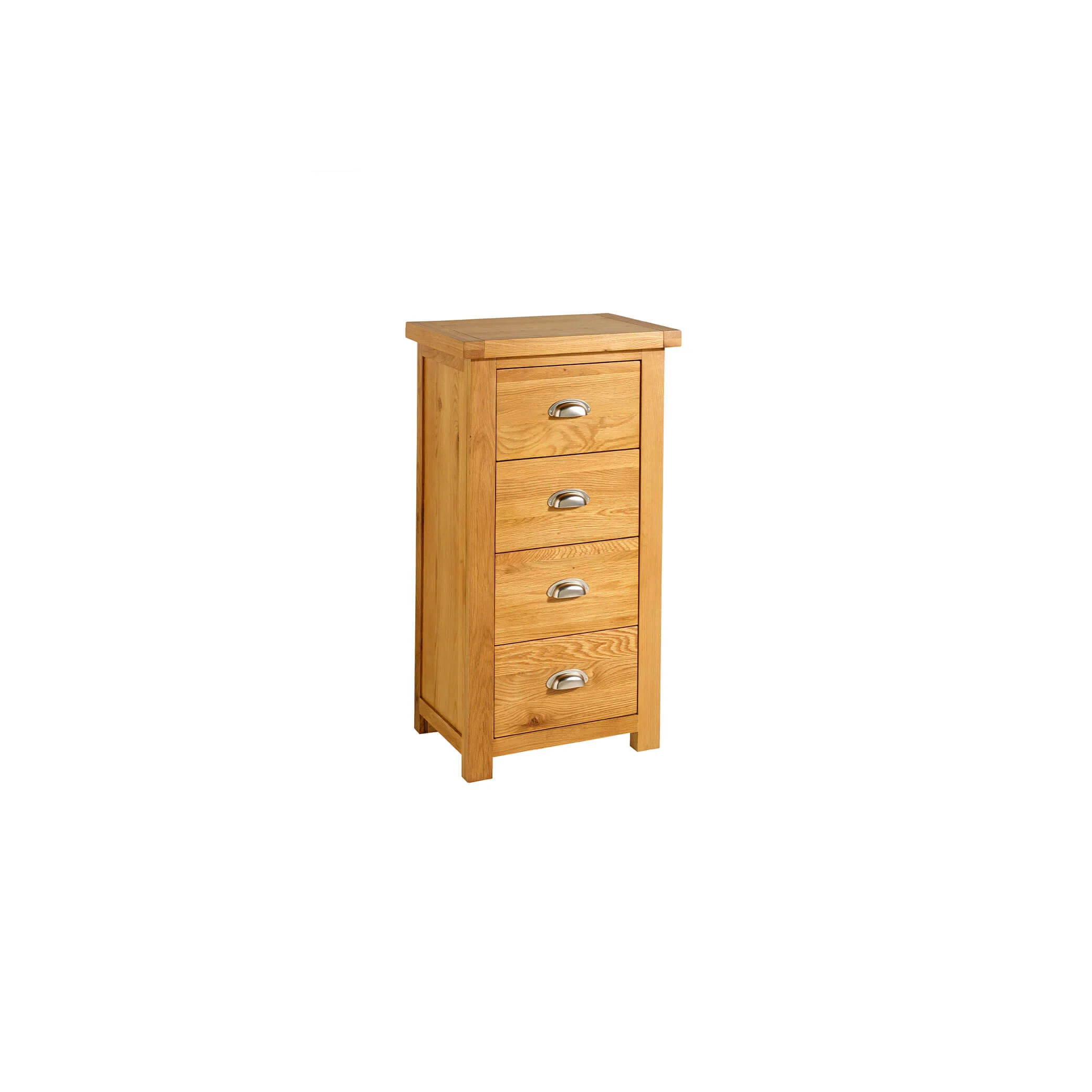 Woburn Oak 4 Drawer Narrow Chest - Image 5